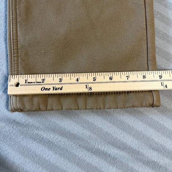 Caterpillar Pants Mens 38x32 Tan Lined Workwear Fleece Winter Heavy Duty CAT - Picture 10 of 13